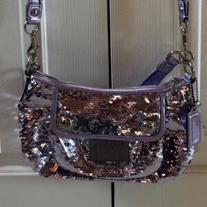 VINTAGE Coach Poppy Lilac “Groovy” Sequin Bag- NEW CONDITION!!
